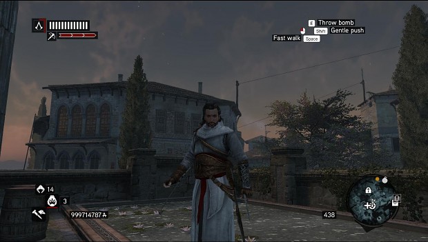 Ezio with opening hoody