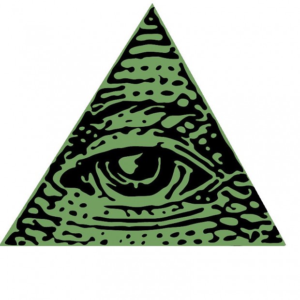 Illuminati triangle eye