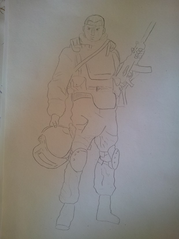 ru soldier early sketch