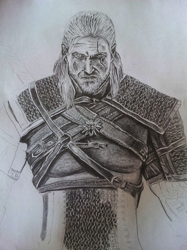 Advanced lvl drawing Geralt
