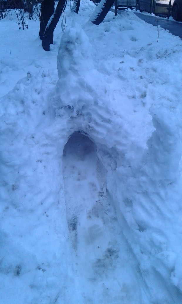 My snow fortress
