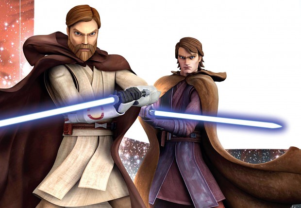 Obi-Wan Kenobi & Anakin Skywalker - The Clone Wars - poster