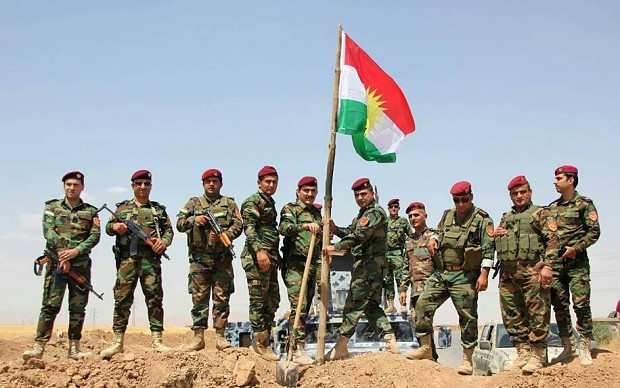 Peshmerga troops stationed in Bashiqa