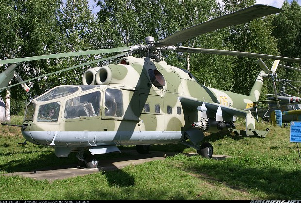 Mi-24A Early version of Mi-24 Hind