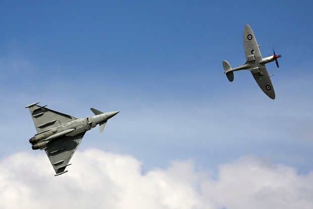 EF2K and a Spitfire.