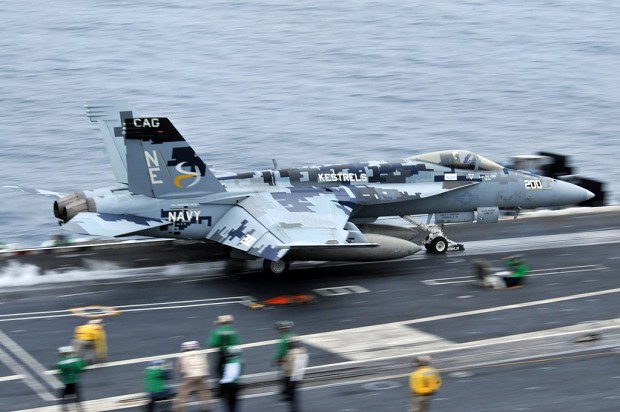 F/A-18s with digital camouflage