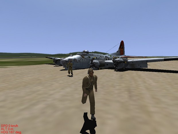 B-17G Crash landing