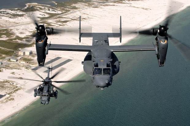 Sikorsky MH-53 pavelow & CV22 osprey