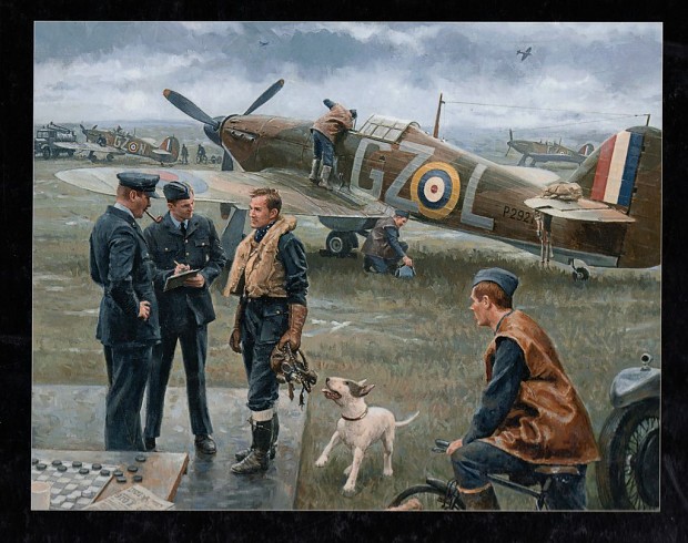Battle of Britain painting.