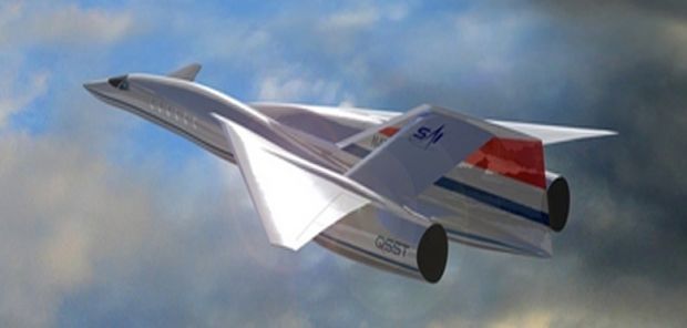 A futuristic aircraft