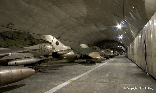 Albanian Air Force tunnel