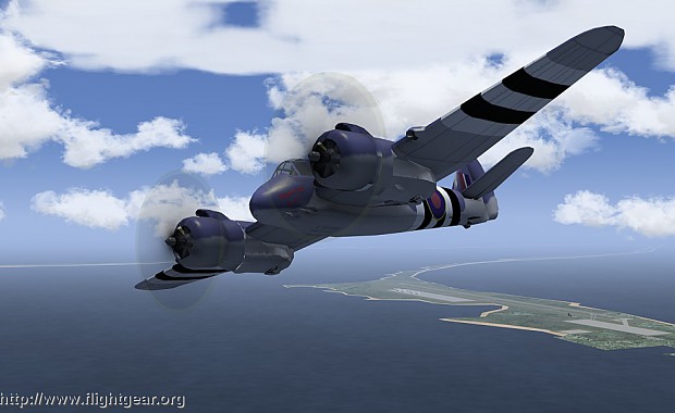 FlightGear - a flight simulator screenshot