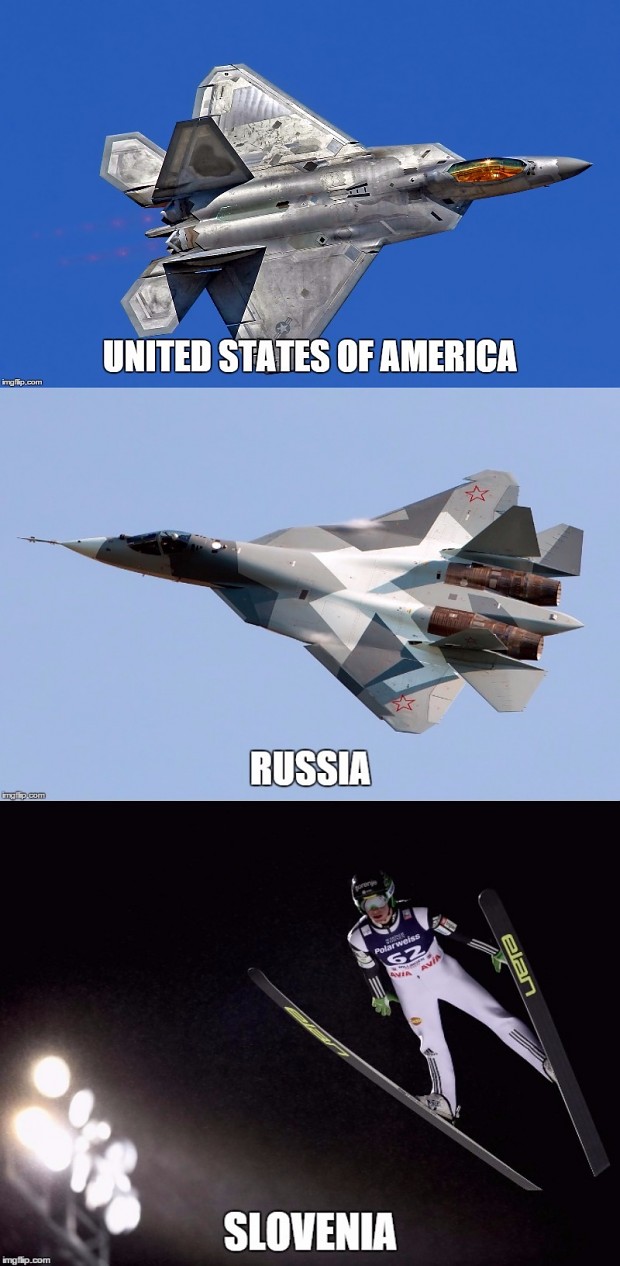 USA Russia Slovenia.