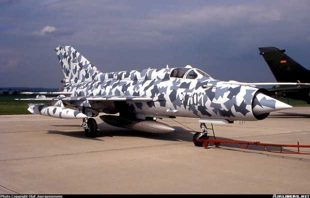 MiG-21 in Digital Camo.