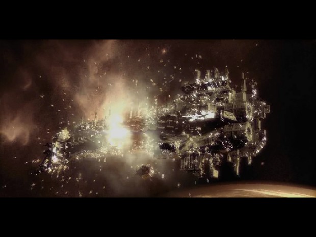 Imperial Ship Exploding!