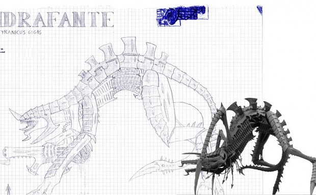 Hydraphant Bio-titan drawing