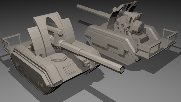 3D Warhammer 40K vehicle renders