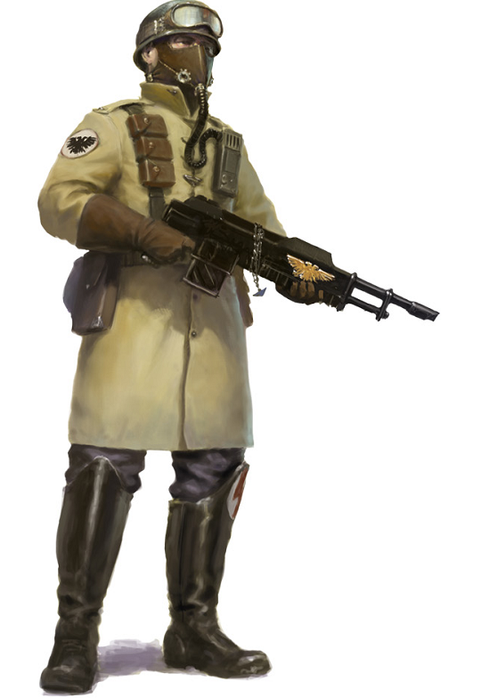 Armageddon Steel Legion trooper from IG Codex