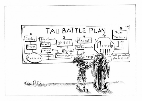 Typical tau battle plan.