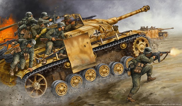 StuG III with Panzergrenadiers
