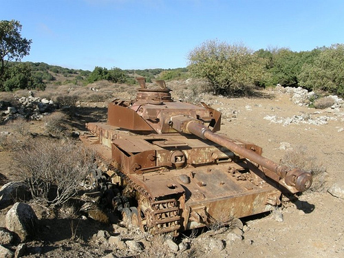 Remains of Syrian Panzer IV's