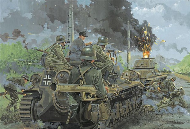 German counterattack on the Merderet River, 14.00h