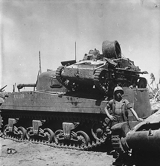 A captured Type 94 Tankette...