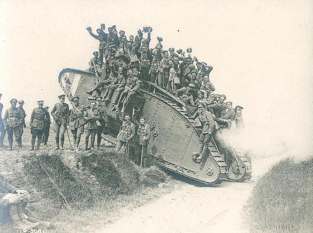 Mark IV carrying Brit troops.
