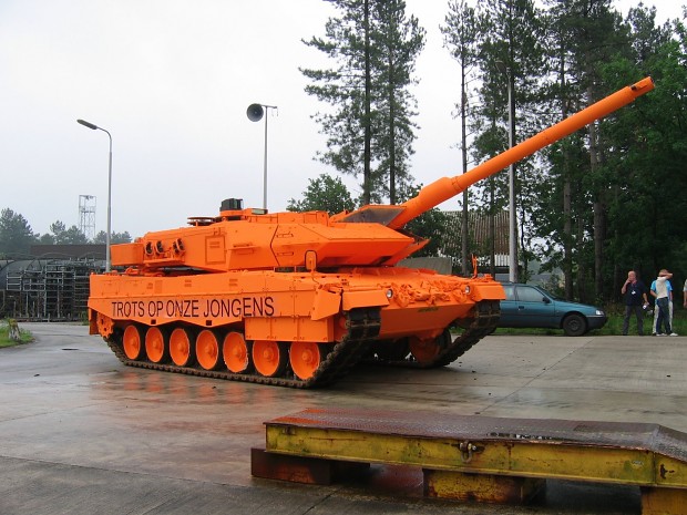 Real orange Leopard tank.