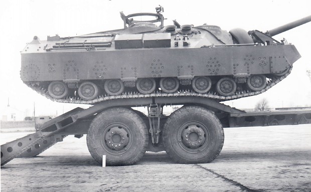T95 on a trailer