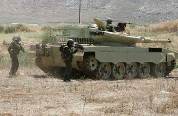 T-55 disguised as Merkava 4