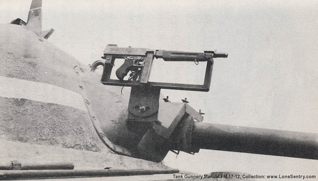 m1 thompson on M4 Sherman tank gun
