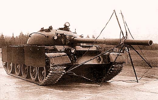 T-62 with umbrella.