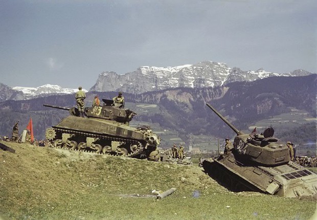 T34 and Sherman