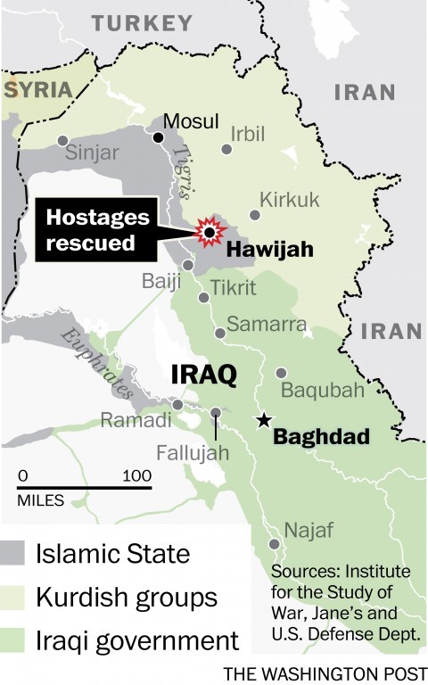 U.S. special forces save 70 hostages from ISIS in Iraq.