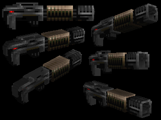 DOOM/DOOM2 weapons as voxels