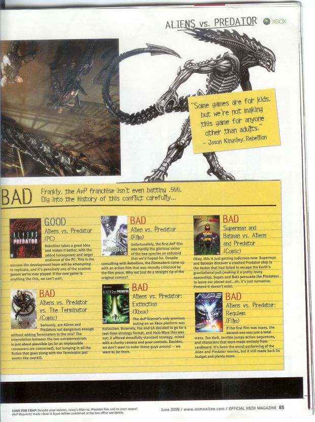 AvP in PC magazine page6