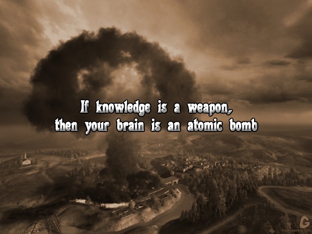 If knowledge is a weapon...