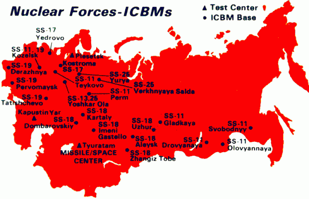 Russia ICBM Sites