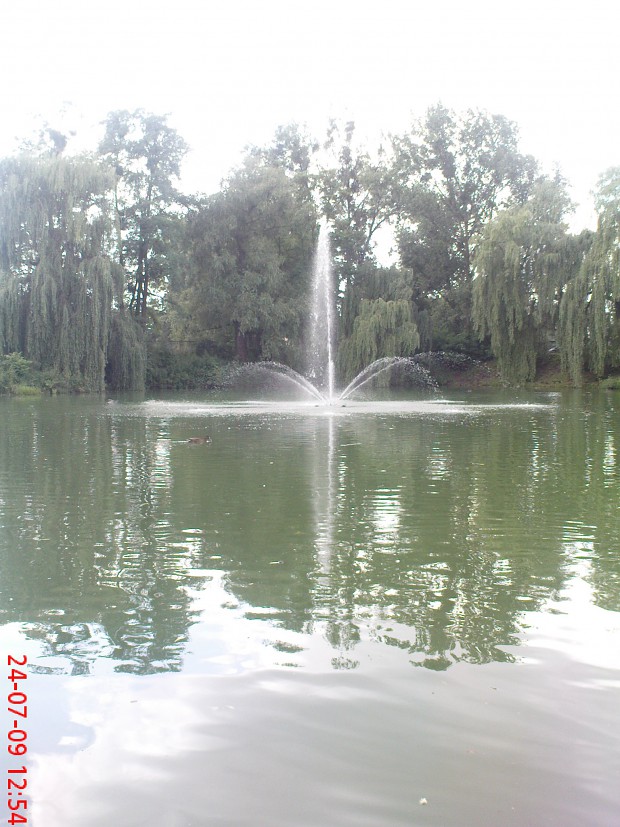 fontanna w parku w Sochaczewie