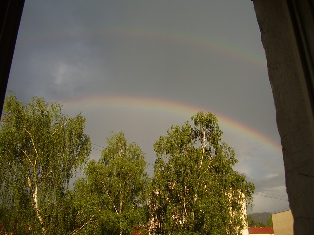 Double rainbow up to my town :)