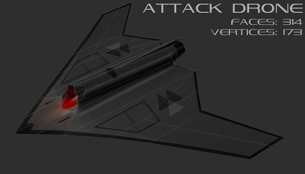 Attack Drone Low-Poly