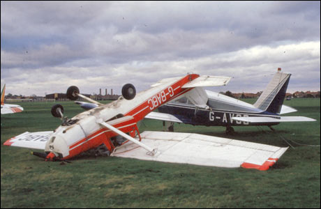 destroyed aircraft
