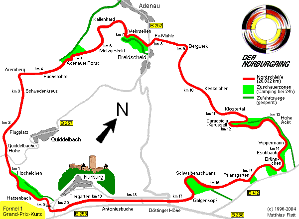 Der Nürburgring Nordschleife