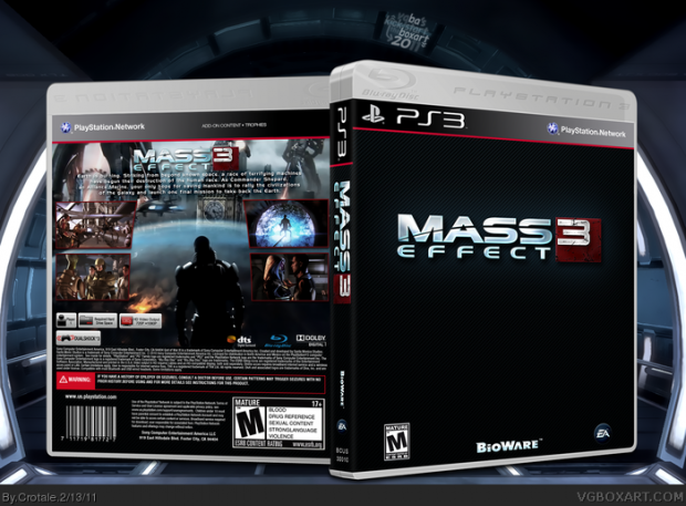 Mass Effect 3 - PS3 Boxart (Fanmade)