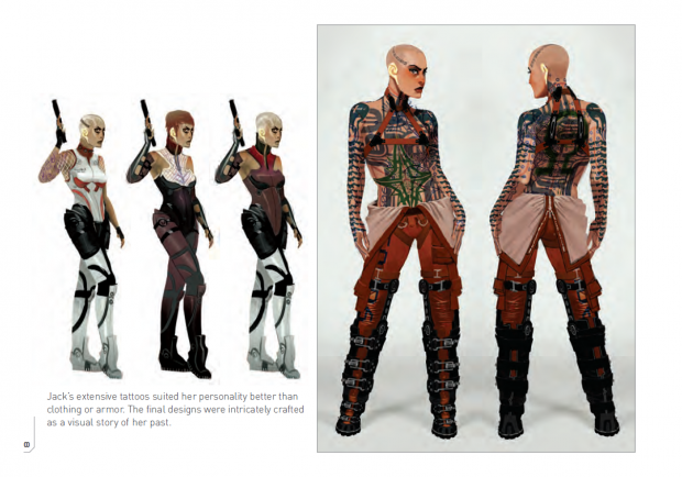 Mass Effect 2: Jack Concept Art
