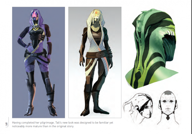 Mass Effect 2: Tali Concept Art