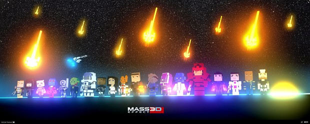 Mass Effect 3D Pixel Art