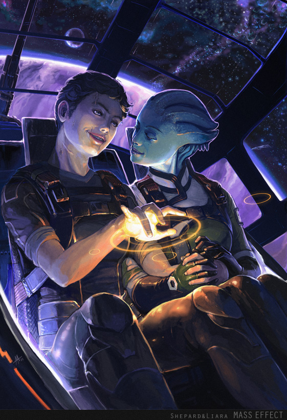 Mass Effect - Shepard + Liara