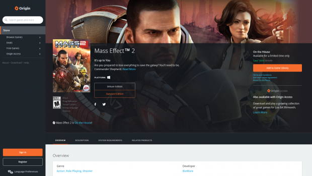 Get Mass Effect 2 For Free